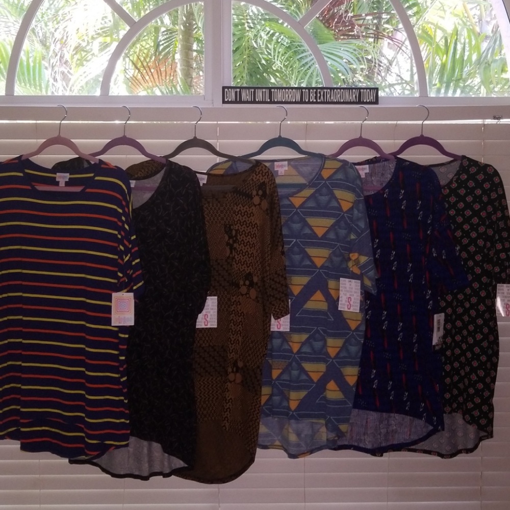 6 NWT Size Small LuLaRoe Irma tops